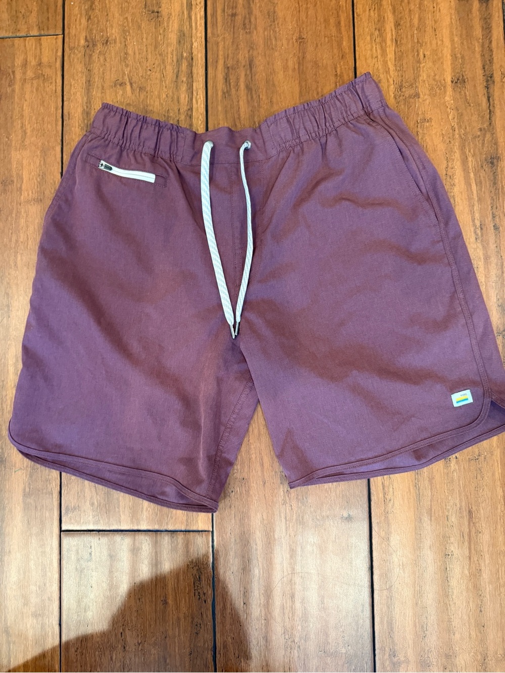 Vuori Plum Athletic Drawstring Shorts